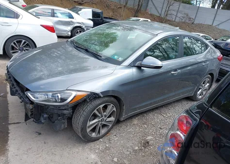 2017 Hyundai Elantra Limited z USA, uszkodzony, nr VIN KMHD84LF1HU354241